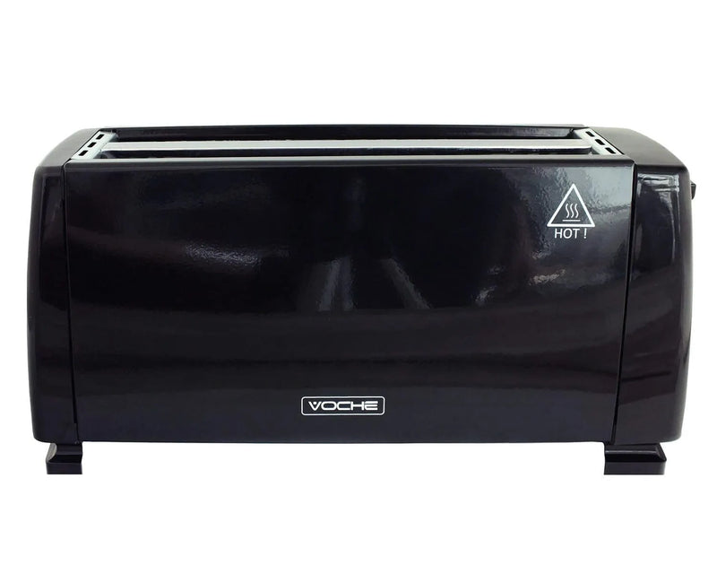 Voche 4 Slice Toaster Toaster 4 Slice Black 1300W Electric Variable Browning Control Longslot Voche