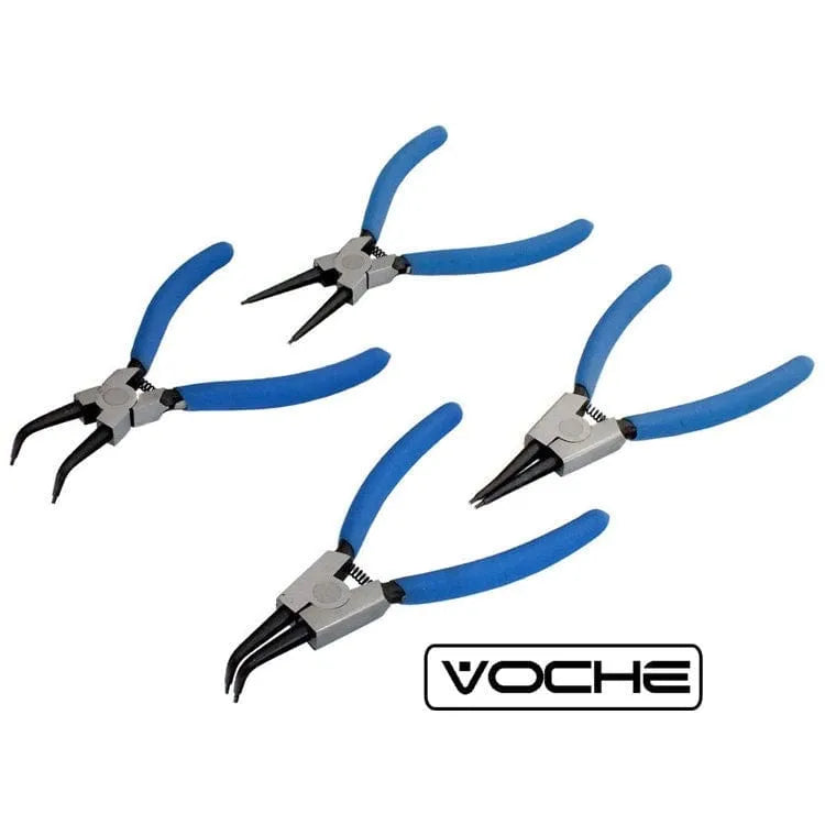 Voche circlip pliers Voche 4 Pce 6" External Internal Bent Nose Straight Circlip Snap Ring Pliers 90024Tt