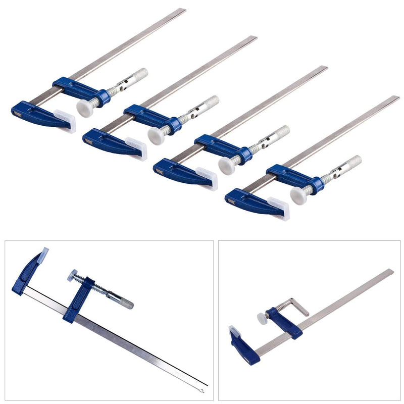 Voche Clamp 4Pc Cast Iron 12" Wood Working F-Clamps 50 X 300Mm Bricklaying Profile Clamps