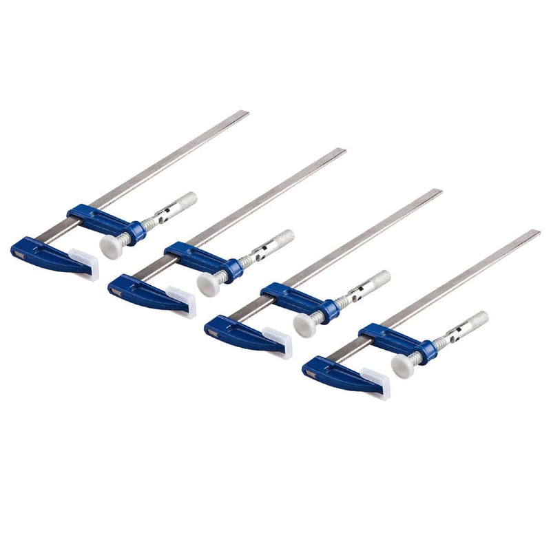 Voche Clamp 4Pc Cast Iron 12" Wood Working F-Clamps 50 X 300Mm Bricklaying Profile Clamps