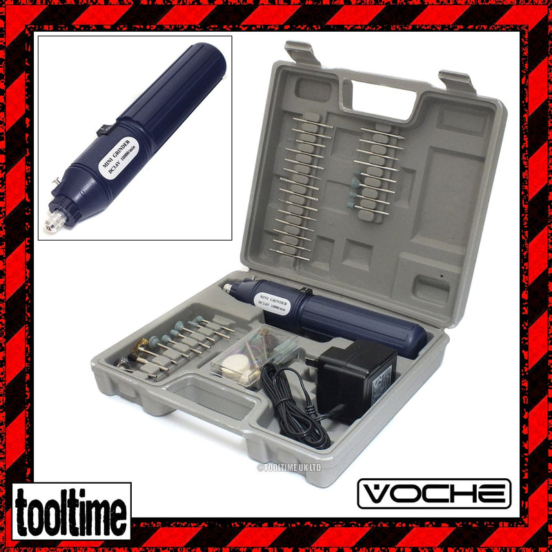 Voche Cordless Mini Rotary Tool Hobby Rechargeable Drill +100 Accessories + Case Voche