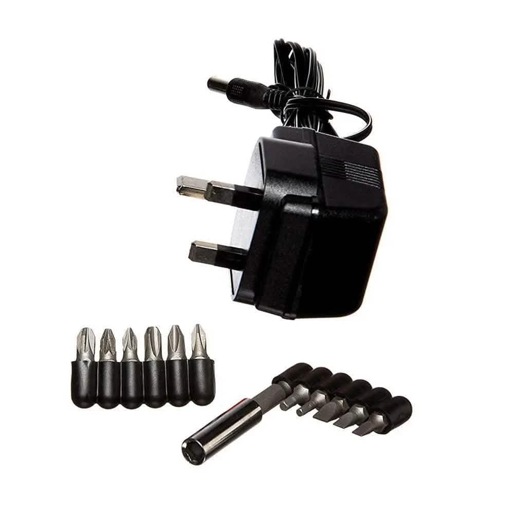 Voche Cordless Rechargeable Electric Screwdriver Cordless Rechargeable Electric Screwdriver Kit + 12Pc Bits & Charger - Voche 3.6V