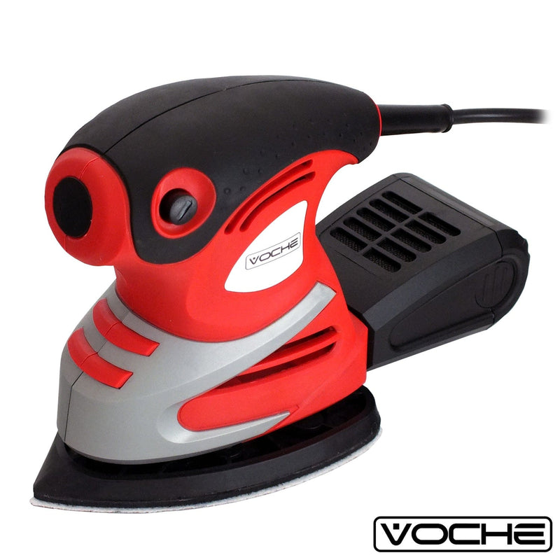 Voche Detail Sander Voche® 200W Electric Detail Palm Mouse Corner Delta Sander & Dust Collection Box