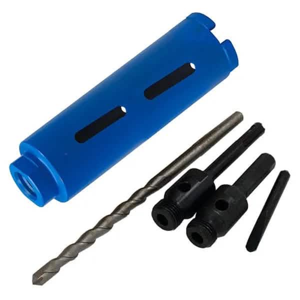 Voche Diamond Core Drill Bit Voche® 52mm x 150mm Diamond Core Drill + Hex & SDS Arbor Pilot Bit Ejector Drift