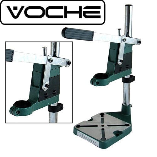 Voche Drill Stand Voche Plunge Power Drill Press Stand Bench Pillar Pedestal Clamp + Depth Gauge