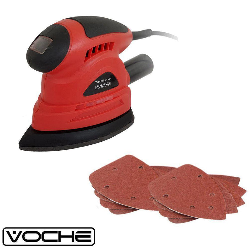 Voche Electric Detail Sander Voche Electric Palm Detail Sander 52 Hook & Loop Sanding Sheets