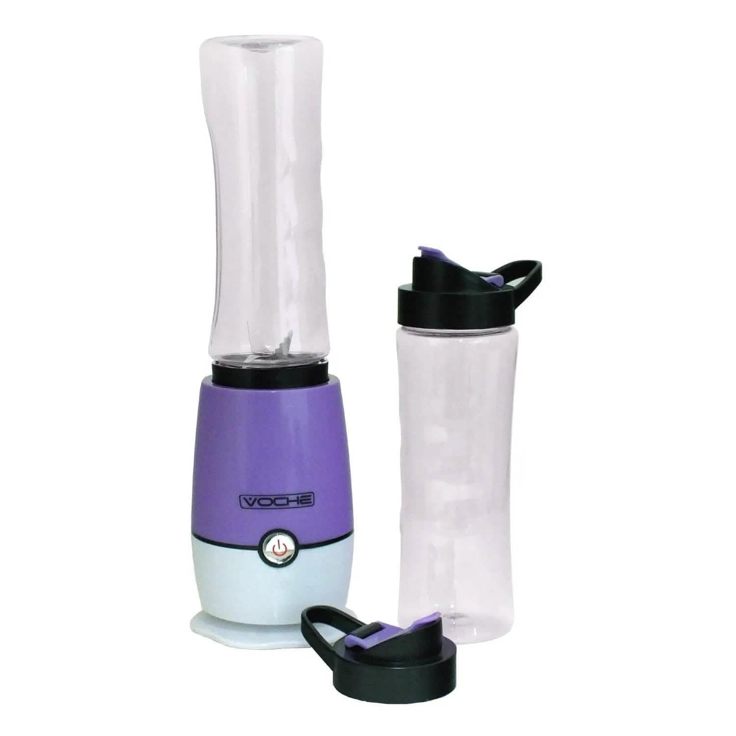 Voche Food Mixers & Blenders Purple Shake & Take Multi Blender Fruit Smoothie Maker Juicer + 2 Sports Bottles