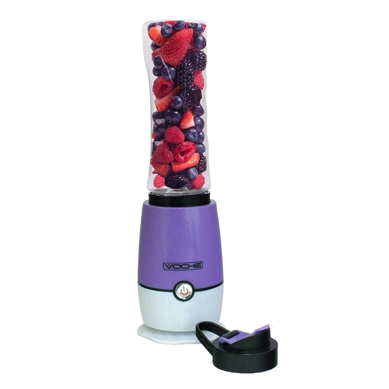 Voche Food Mixers & Blenders Purple Shake & Take Multi Blender Fruit Smoothie Maker Juicer + 2 Sports Bottles