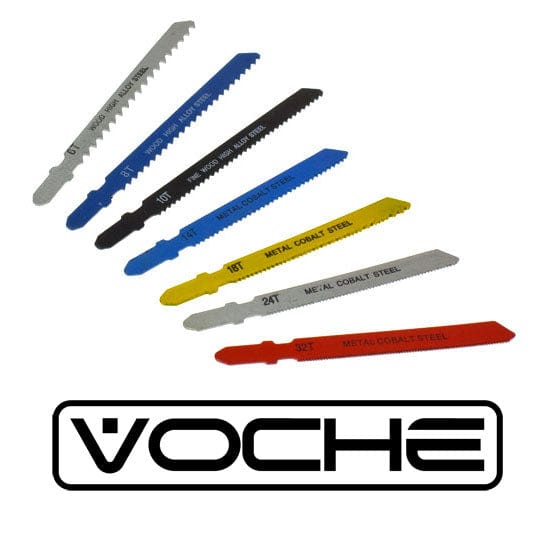 Voche Jigsaw Accessories Voche® 14Pc Assorted Jigsaw Blade Set Bosch Fitting To Cut Metal Plastic Wood
