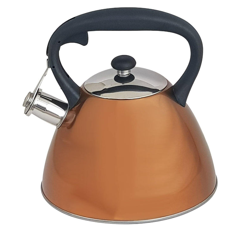 Voche kettle Copper Whistling Kettle Stainless Steel  3.0L Metallic Gas Electric Hobs Voche