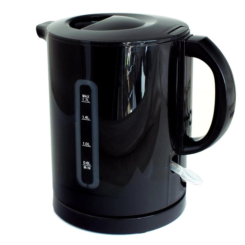 Voche Kettle & Toaster Set Voche Black Cordless Kettle & 4 Slice Longslot Toaster Set