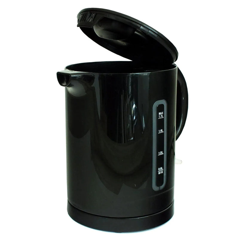 Voche Kettle & Toaster Set Voche Black Cordless Kettle & 4 Slice Longslot Toaster Set