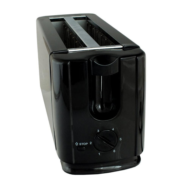 Voche kettle Voche Black 3Ltr Stainless Steel Whistling Kettle And 4 Slice 1300W Toaster Set