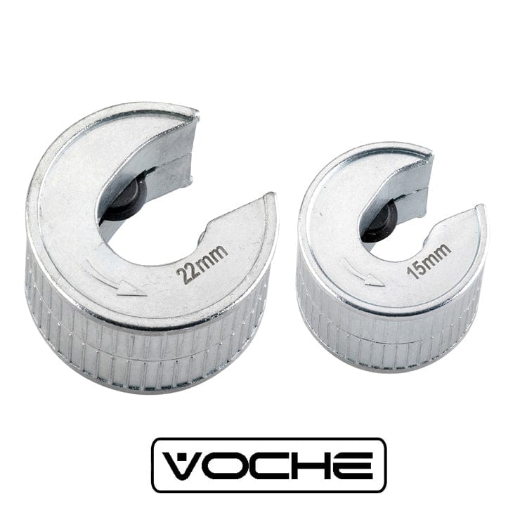 Voche Pipe Cutters VOCHE® 15MM 22MM PRO METAL PIPE CUTTERS + SPARE WHEELS SLICERS PIPESLICE COPPER