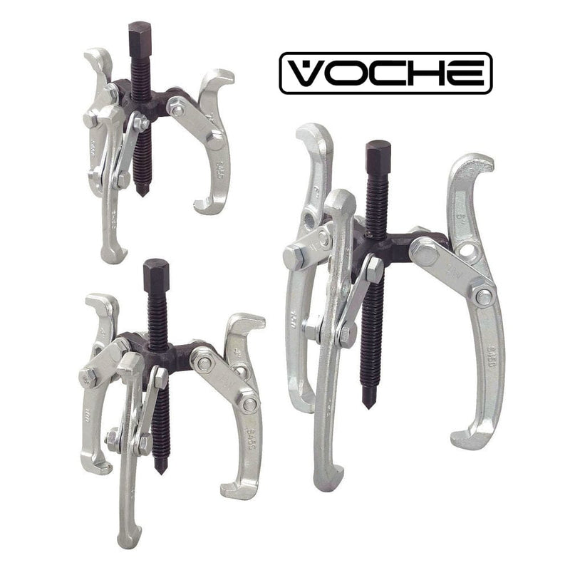 Voche pullers VOCHE® 3PC 3 LEG JAW REVERSIBLE GEAR HUB BEARING PULLER REMOVAL TOOL 3'' 4'' 6''