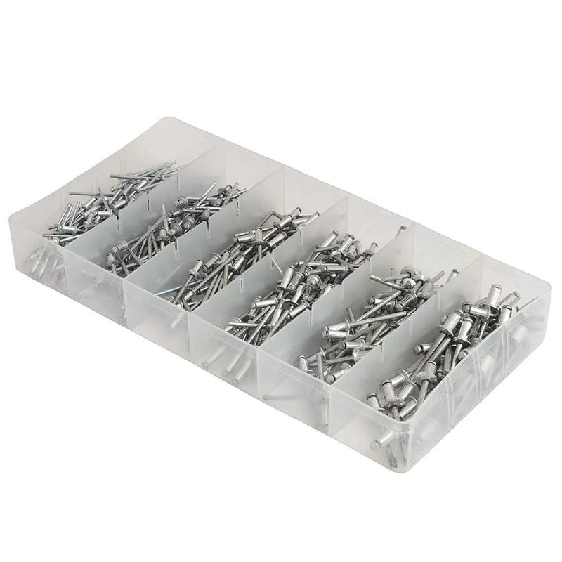 Voche Rivets Voche 320Pc Assorted Blind Pop Rivets Aluminium Heads Steel Manderels + Case Vh068