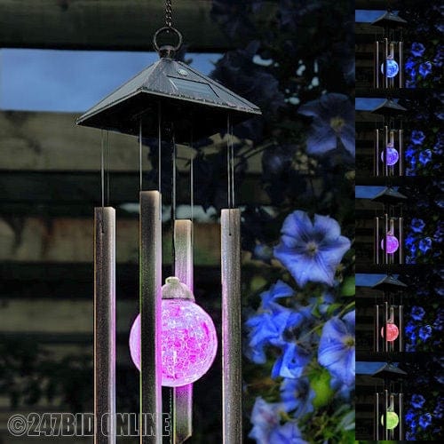 Voche solar lights Hanging Wind Chimes Solar Colour Changing Led Light Garden - Voche