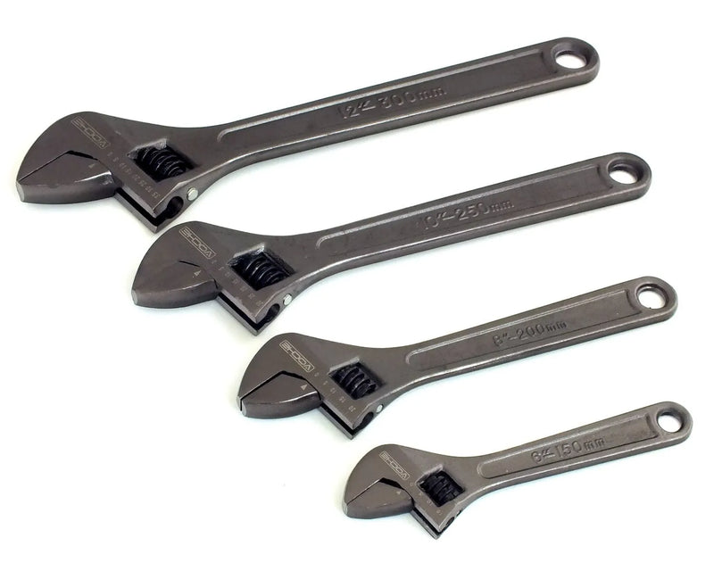 Voche Spanners Adjustable Wrenches Set 6" 8" 10" 12" Heavy Duty Shifting Spanners Voche 4-PACK