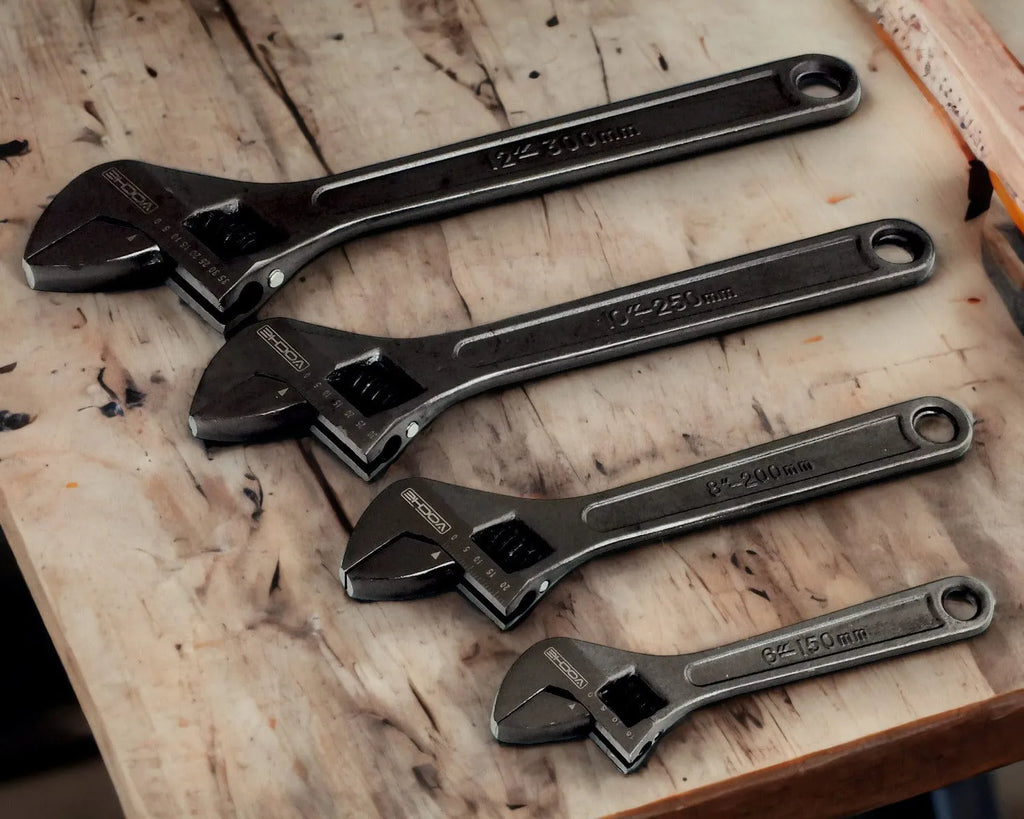 VOCHE 4 PZ NERO HEAVY DUTY SET CHIAVI REGOLABILI ACCIAIO 6 - Foto 8