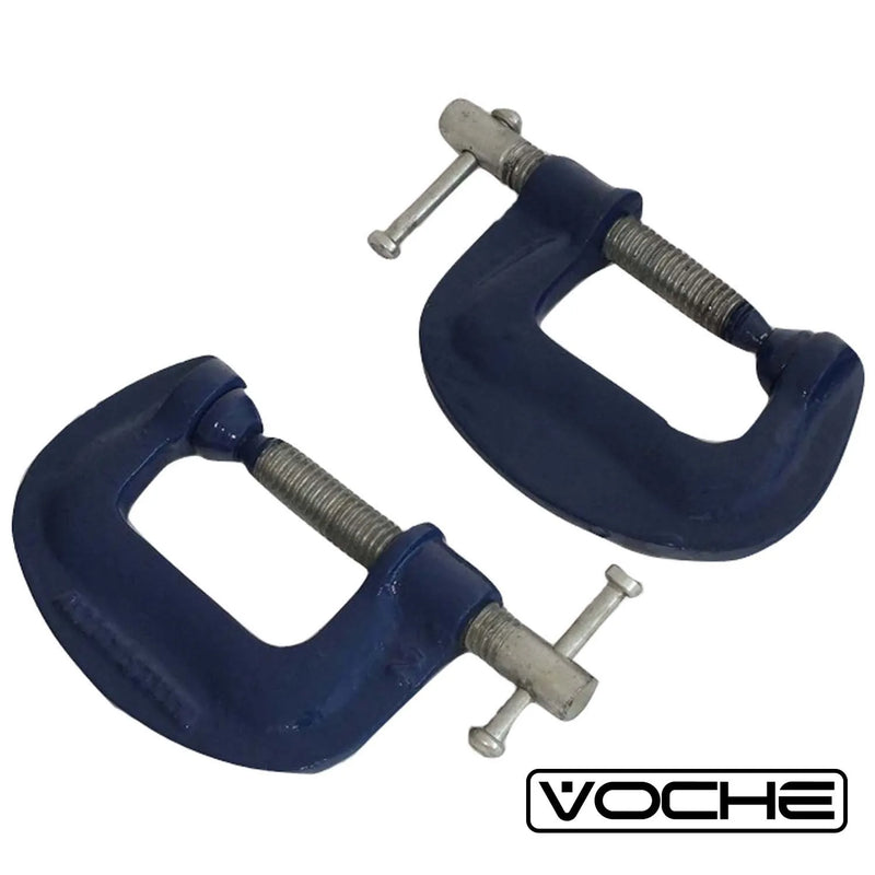 Voche Tool Clamps & Vises Heavy Duty 2" G C Clamps Woodworking Grip Carpenter Gluing Vise - 2Pk - Voche