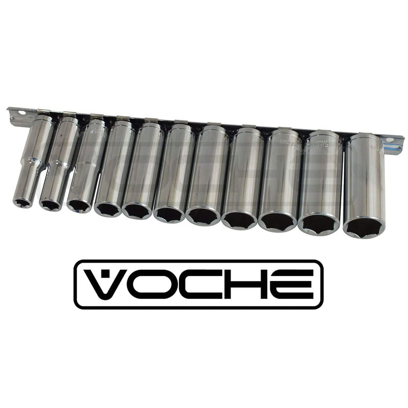 Voche Voche® 11Pc  3/8" Drive Heavy Duty Metric Deep Socket Set 8-19Mm Crv Dr Sockets