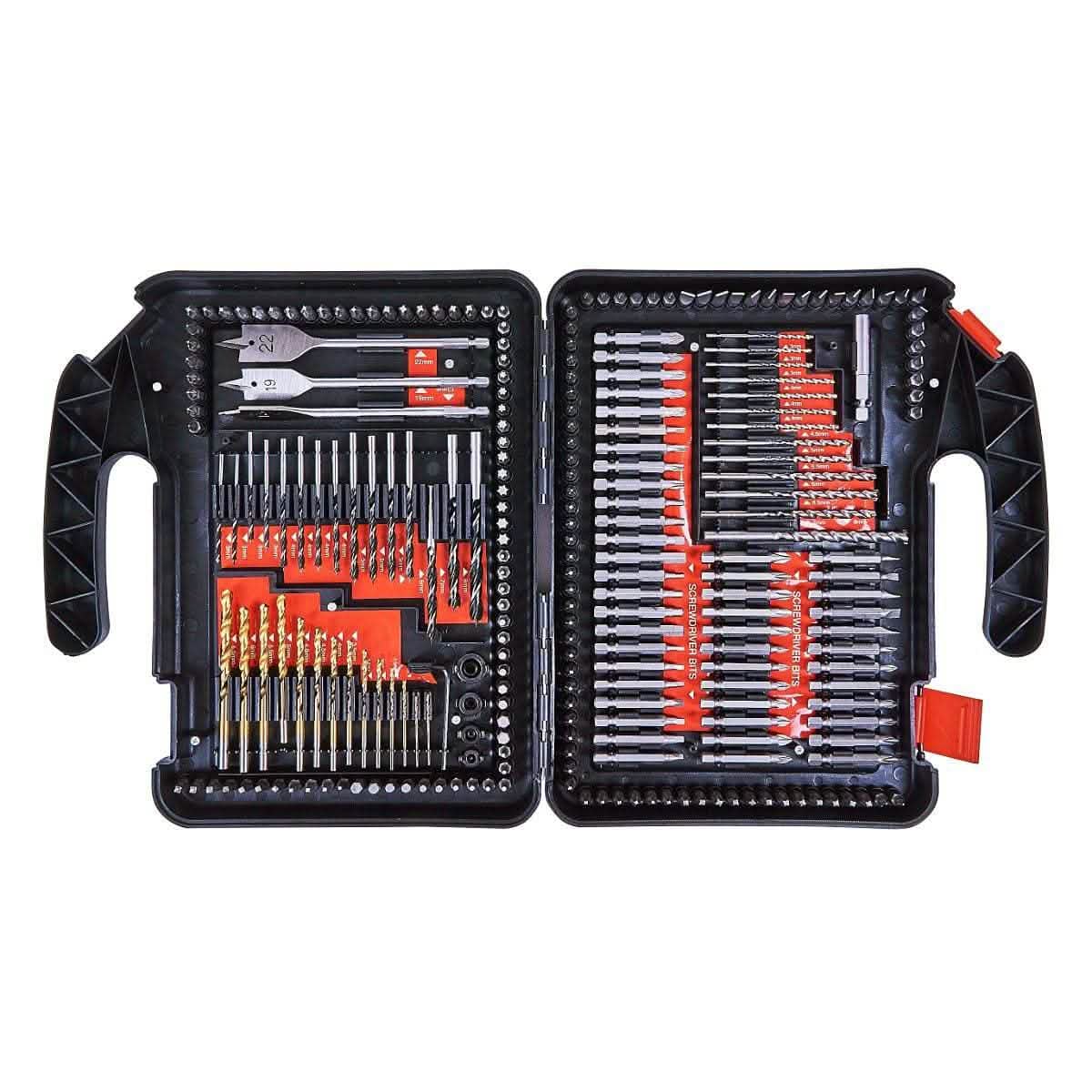 Voche Voche® 12V Li-Ion Rechargeable Cordless Drill Driver Fast Charger +253Pc Bit Set