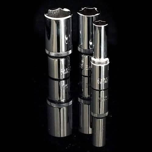 Voche Voche 13Pc 3/8" Drive Heavy Duty Metric Deep Socket Set 6Mm-19Mm Crv Dr Sockets