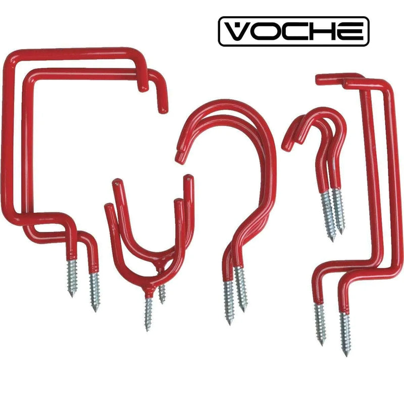 Voche Voche® 30 Piece Storage Hook Set Bike Tool Garage Shed Ladder