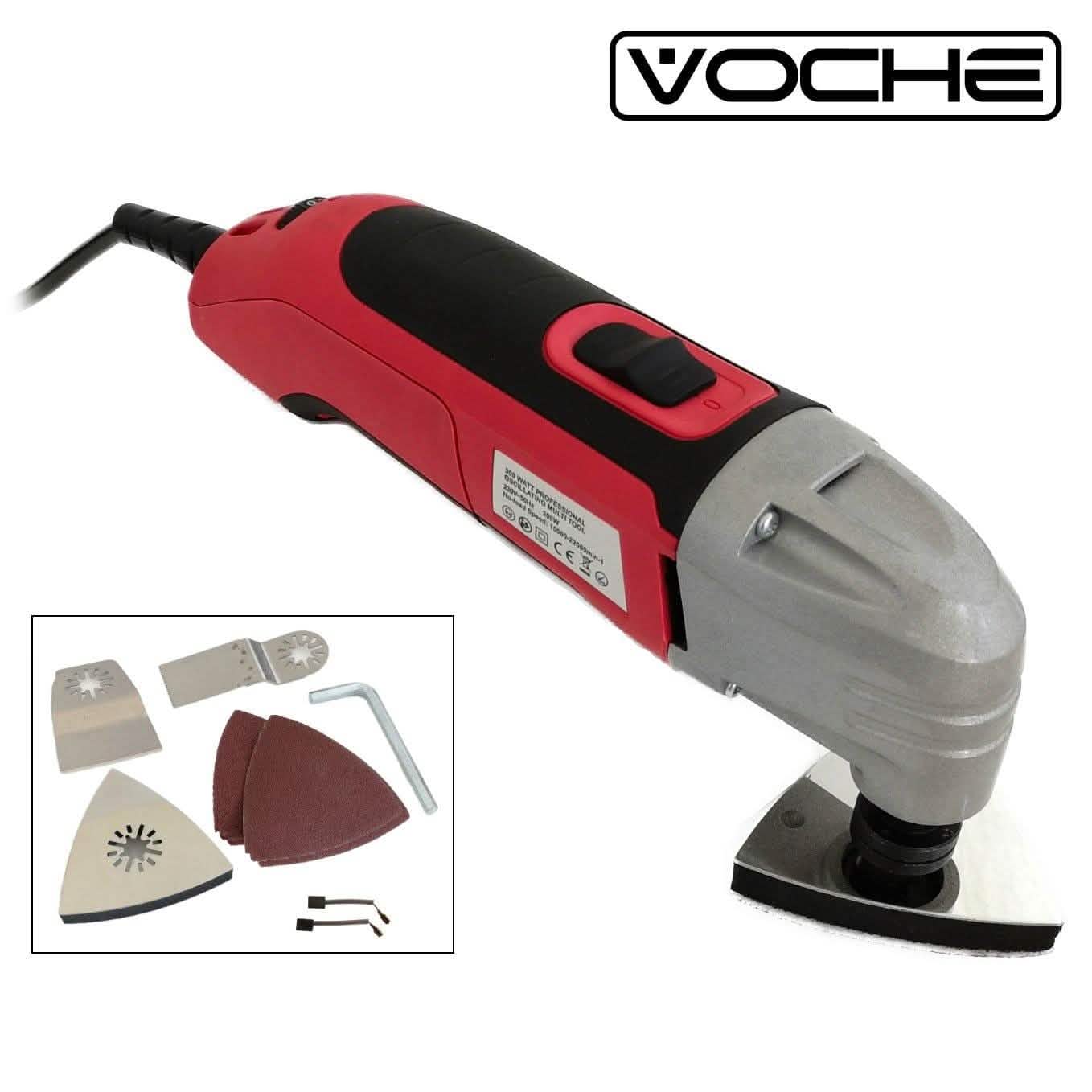 Voche Voche 300w Multi Function Oscillating Power Tool + 18pc Accessories + Carry Case