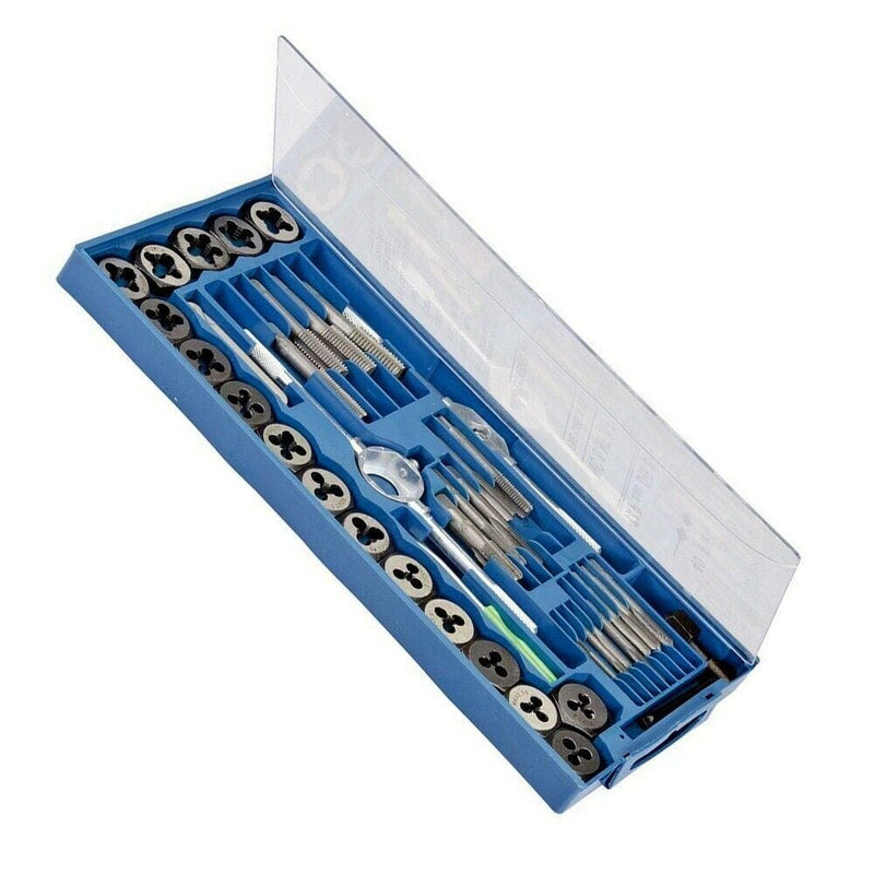 Voche Voche® 40Pc Pro Quality Metric Tap Wrench And Die Set Cuts M3-M12 Bolts + Case