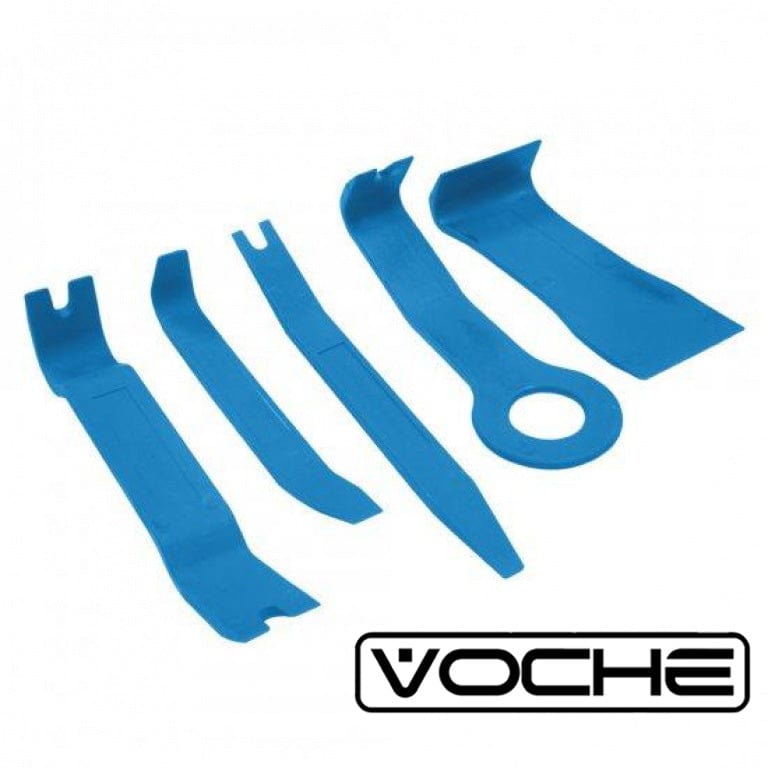 Voche Voche® 5Pc Car Body Moulding Door Trim Clip Remover Panel Removal Toolkit Tools