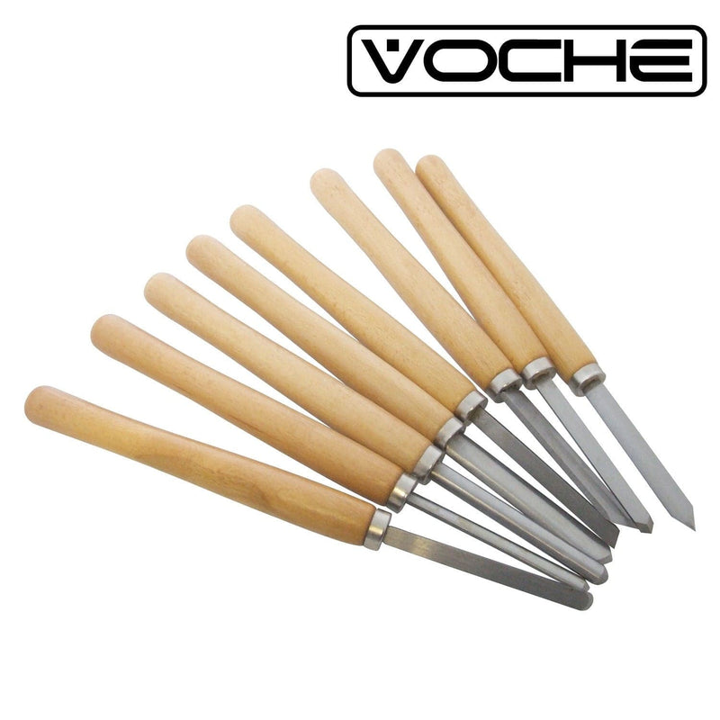 Voche Voche® 8Pc Wood Turning Lathe Chisel Set Woodworking Carving Woodturning Tools