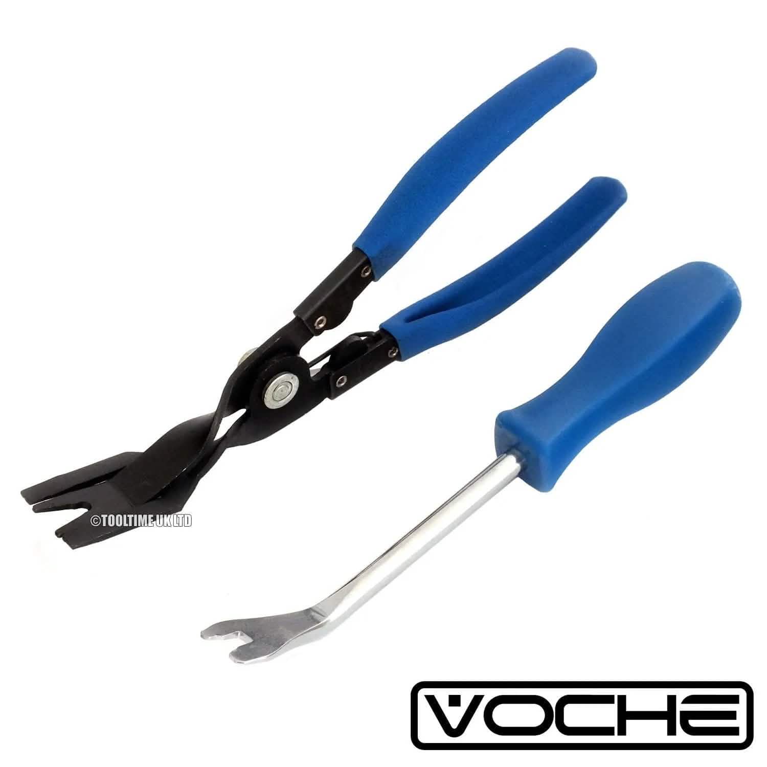 VOCHE PRO Car Door Trim Clip Removing Pliers + Upholstery Panel Remover Tool Set