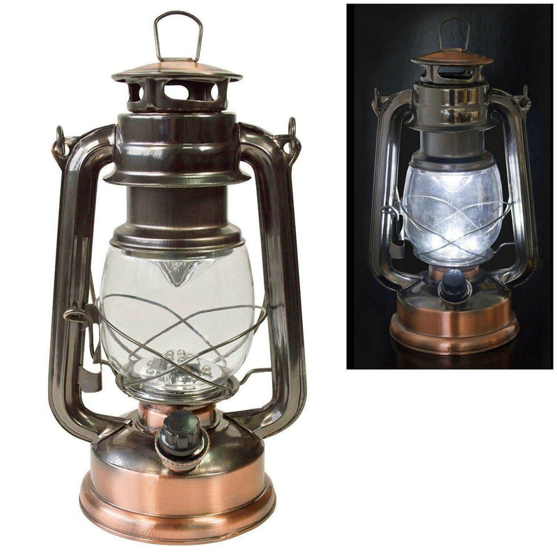 Voche Voche Copper Bronze 15 Led Hurricane Lantern Camping Tent Light Fishing Lamp