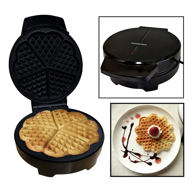 Voche Voche® Electric Non-Stick Waffle Maker Making Machine Makes Heart Shaped Waffles