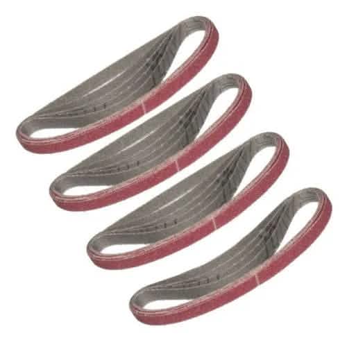 Voche Voche® Pro Quality 10Mm Air Belt Sander Finger File + 19 Sanding Belts 10mm X 330mm