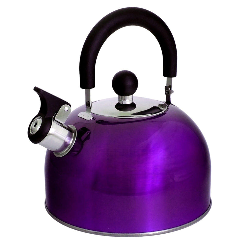 Voche Whistling Stovetop Kettle Voche 2.5L Metallic Purple Stainless Steel Whistling Stovetop Kettle
