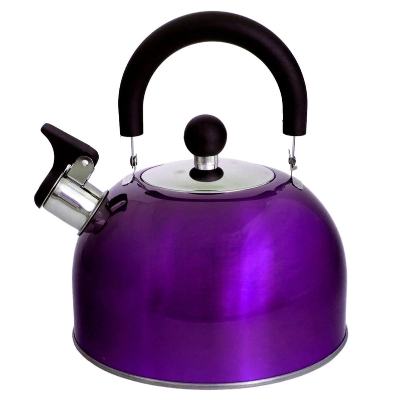 Voche Whistling Stovetop Kettle Voche 2.5L Metallic Purple Stainless Steel Whistling Stovetop Kettle