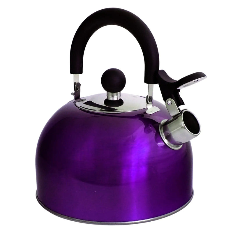 Voche Whistling Stovetop Kettle Voche 2.5L Metallic Purple Stainless Steel Whistling Stovetop Kettle