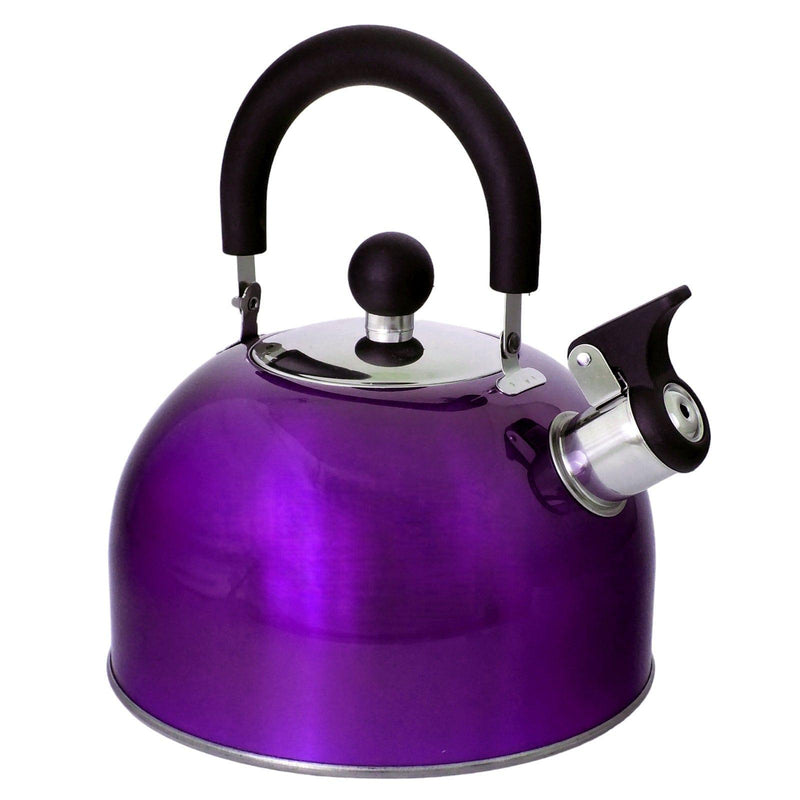 Voche Whistling Stovetop Kettle Voche 2.5L Metallic Purple Stainless Steel Whistling Stovetop Kettle