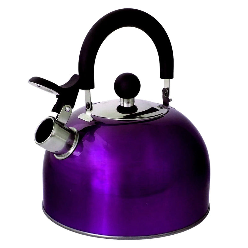 Voche Whistling Stovetop Kettle Voche 2.5L Metallic Purple Stainless Steel Whistling Stovetop Kettle