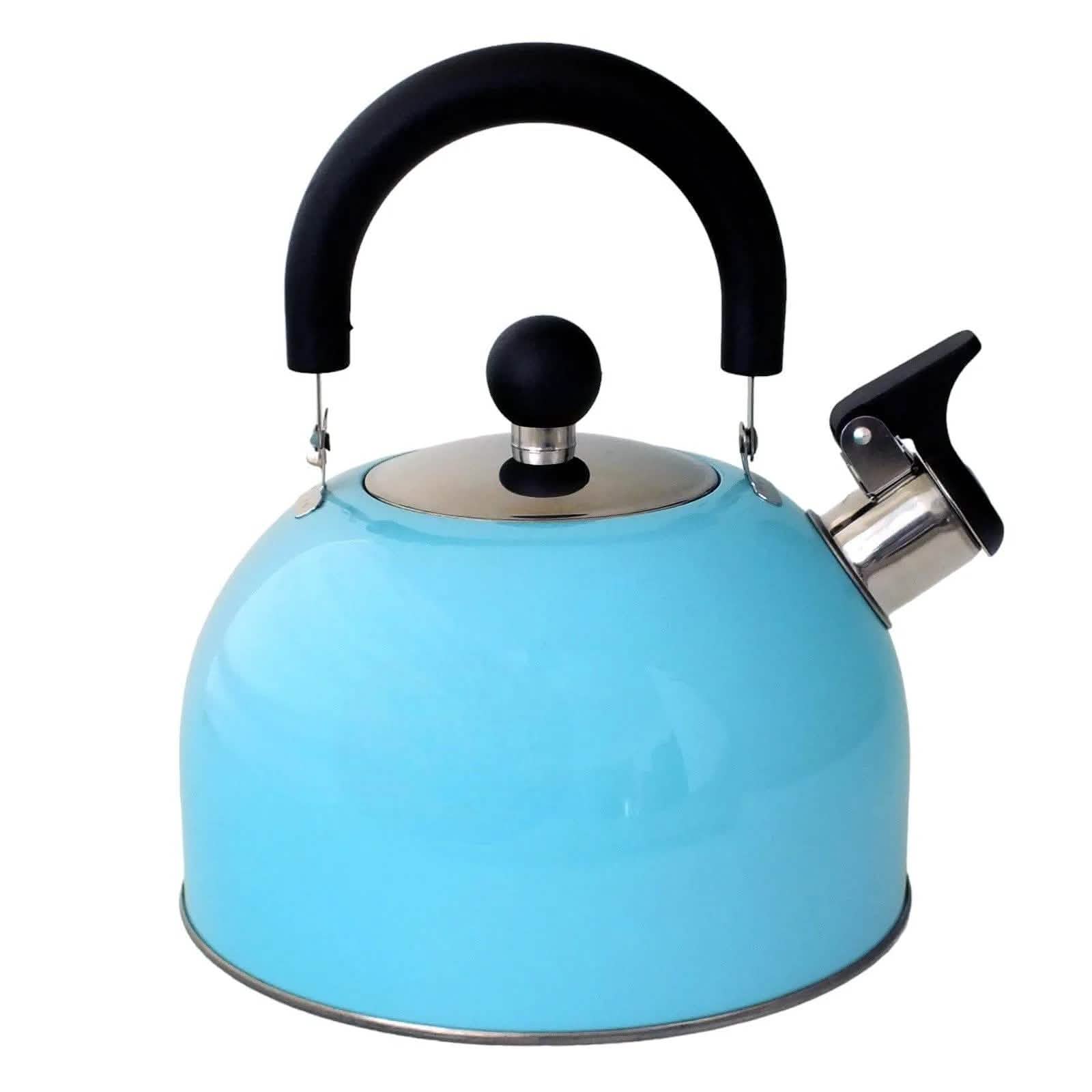 Voche Whistling Stovetop Kettle Voche 2.5L Sky Blue Stainless Steel Whistling Stovetop Kettle