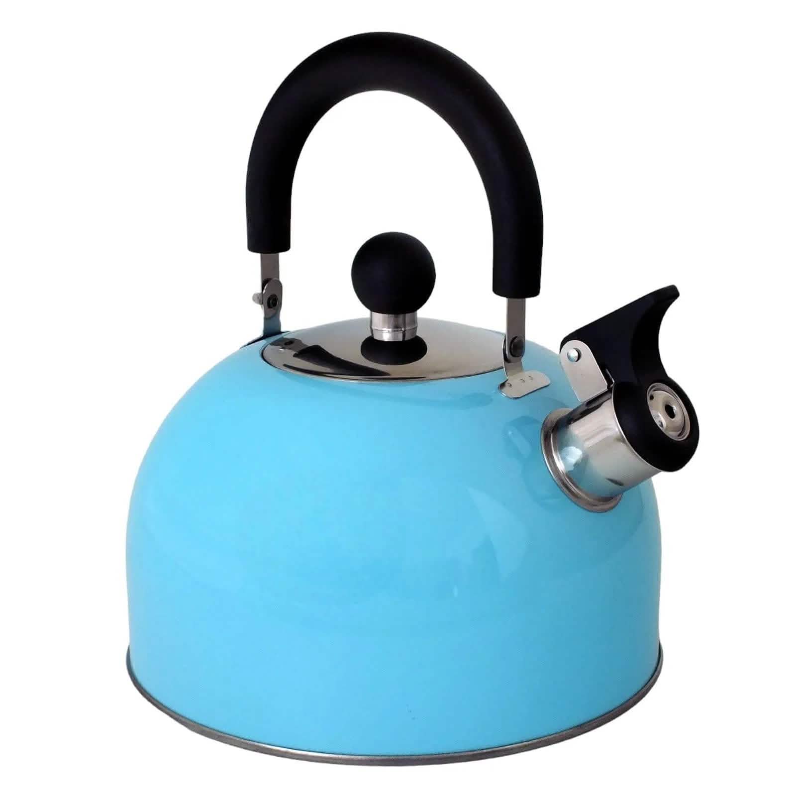 Voche Whistling Stovetop Kettle Voche 2.5L Sky Blue Stainless Steel Whistling Stovetop Kettle