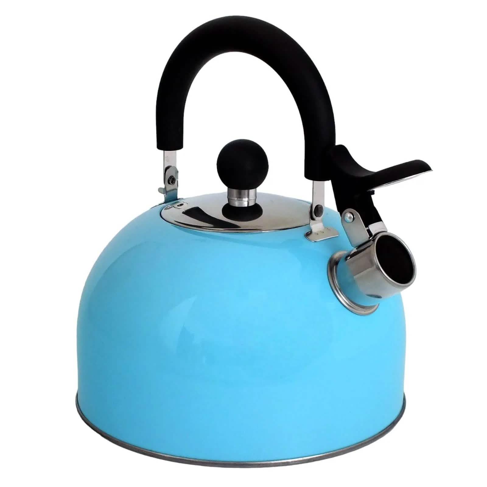 Voche Whistling Stovetop Kettle Voche 2.5L Sky Blue Stainless Steel Whistling Stovetop Kettle
