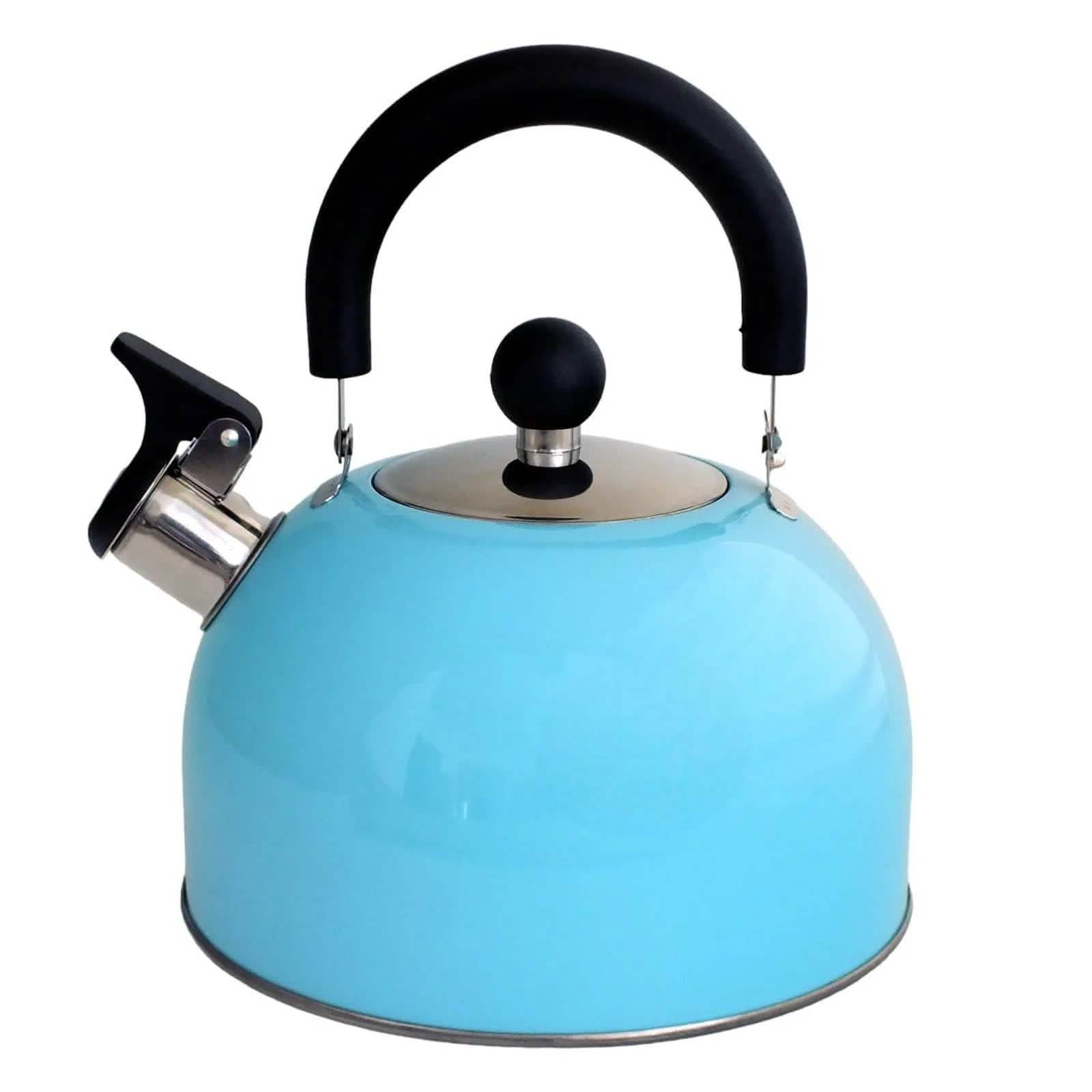 Voche Whistling Stovetop Kettle Voche 2.5L Sky Blue Stainless Steel Whistling Stovetop Kettle
