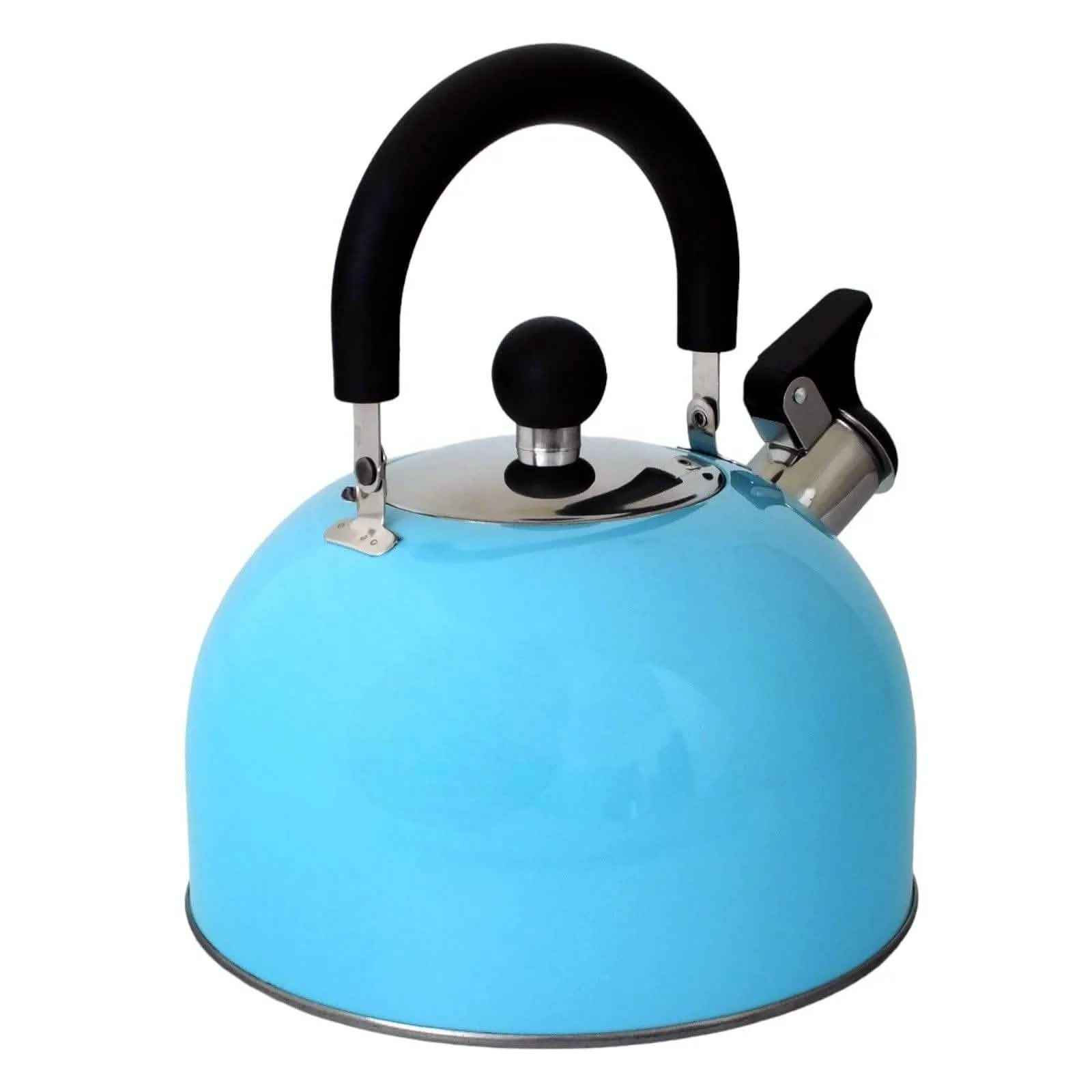Voche Whistling Stovetop Kettle Voche 2.5L Sky Blue Stainless Steel Whistling Stovetop Kettle