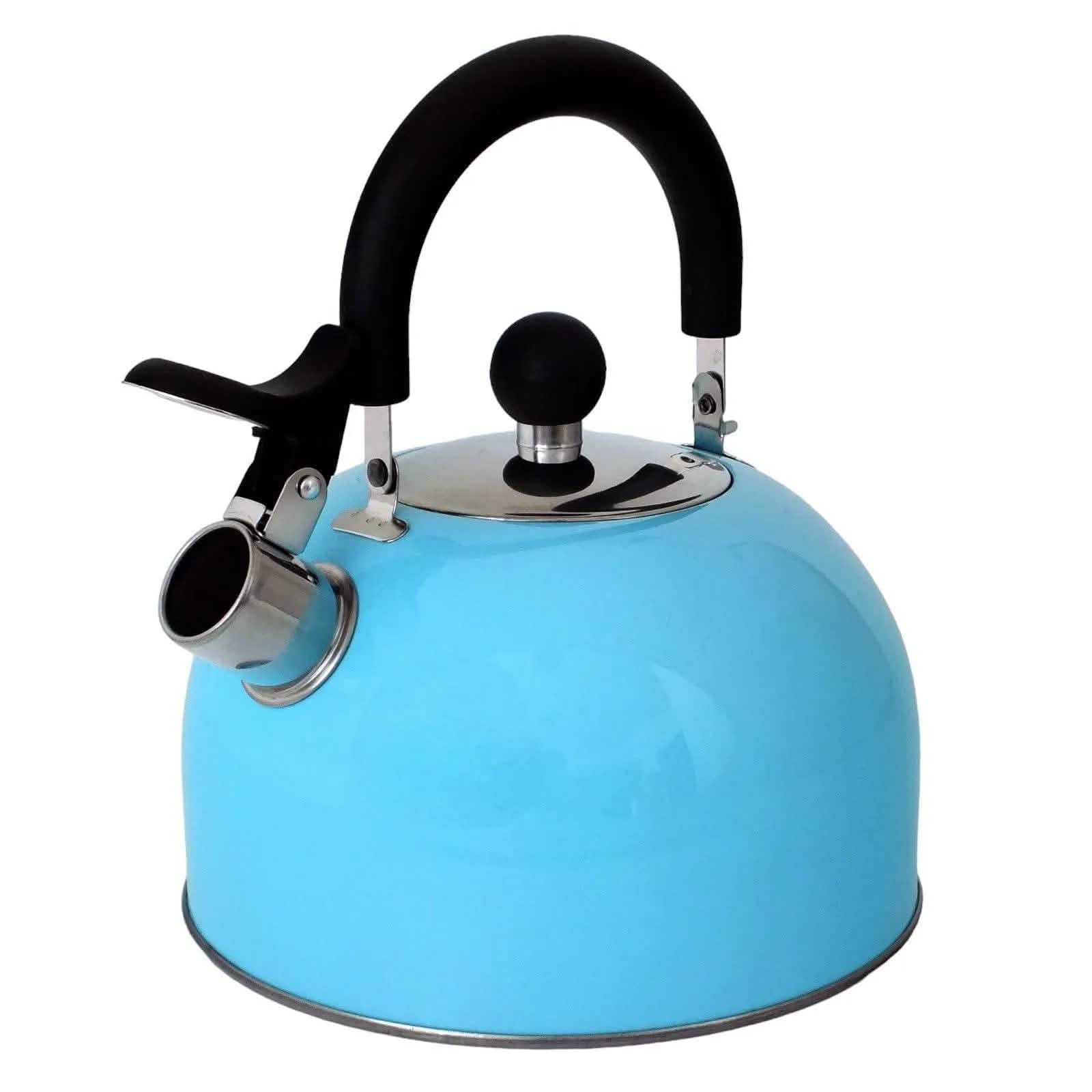 Voche Whistling Stovetop Kettle Voche 2.5L Sky Blue Stainless Steel Whistling Stovetop Kettle