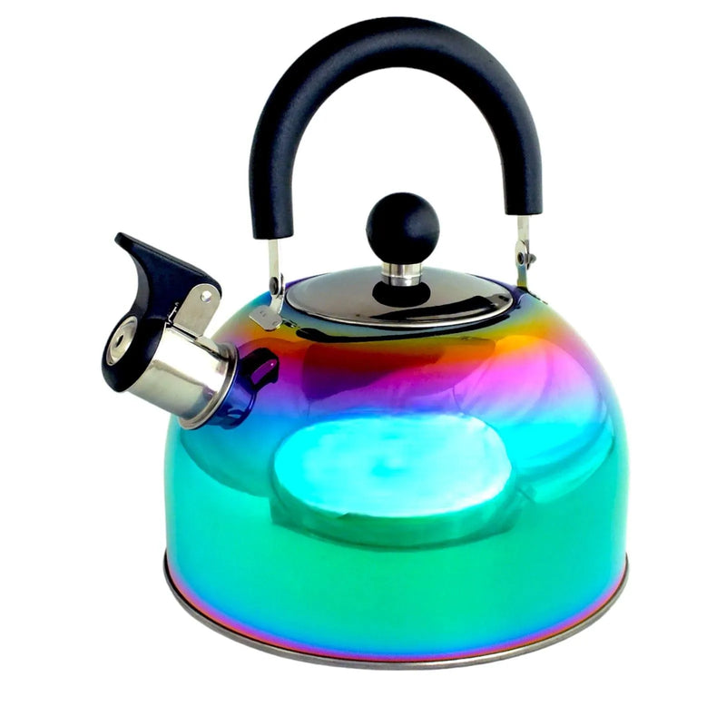 Voche Whistling Stovetop Kettle Whistling Kettle Stainless Steel Gas Electric Induction 2.5L - Choice Of Colour