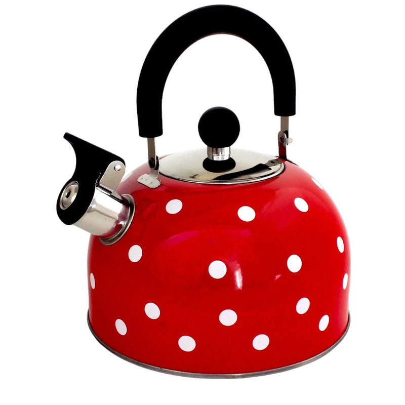 Voche Whistling Stovetop Kettle Whistling Kettle Stainless Steel Gas Electric Induction 2.5L - Choice Of Colour