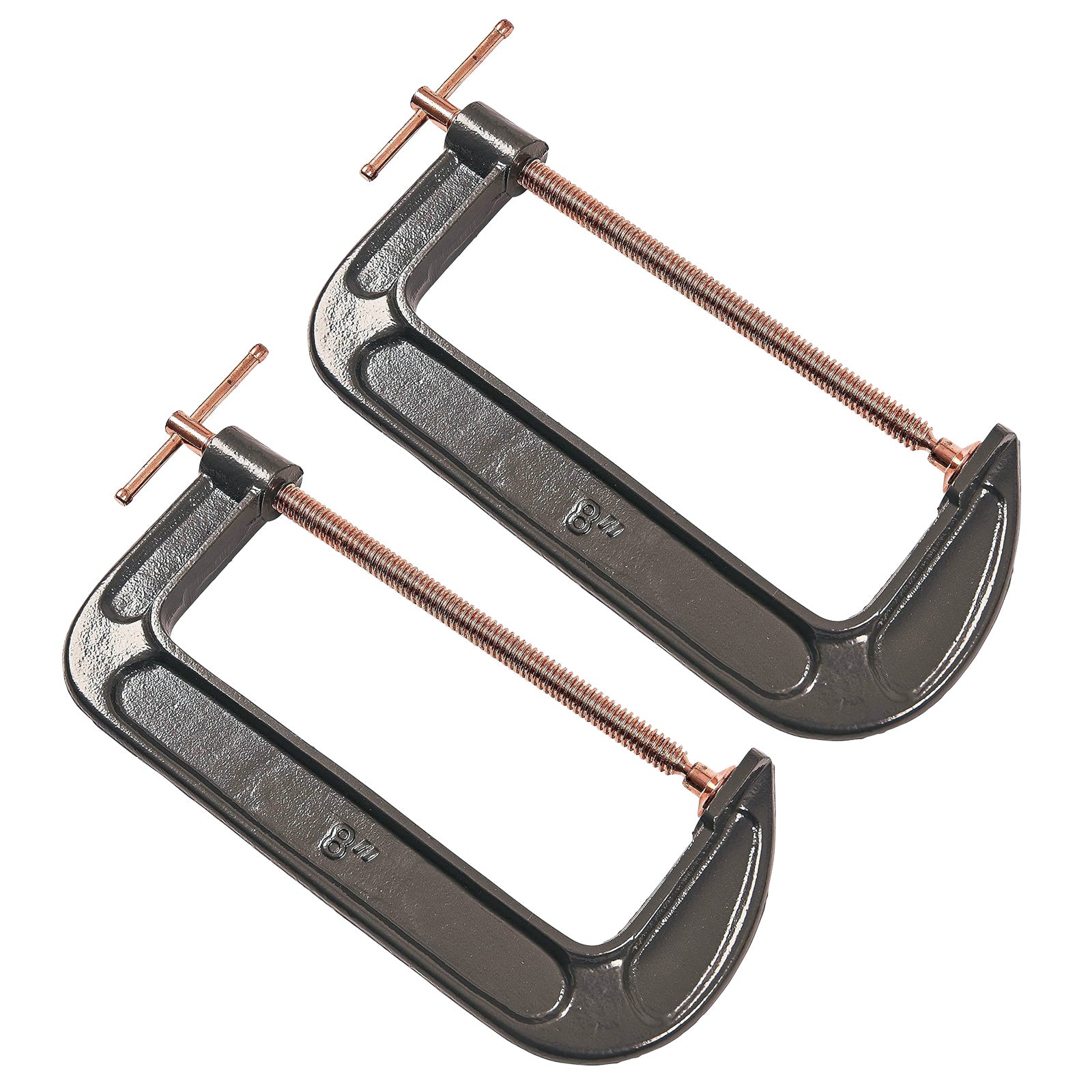 Pack of 2 Amtech 8" G Clamps Heavy Duty 200mm G-Clamps